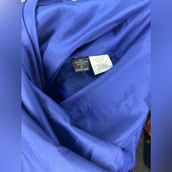 Women’s Vintage Marsoni Blue Designer Beaded Sleeveless Long Maxi Dress Size 10 - Picture 6 of 6